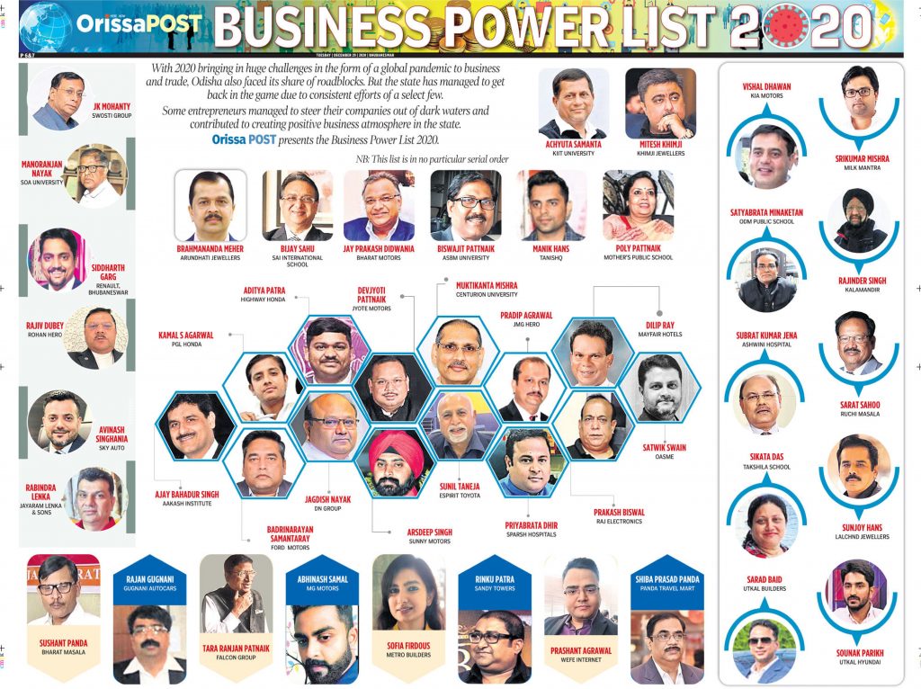 Odisha Business: The 2020 Power Players