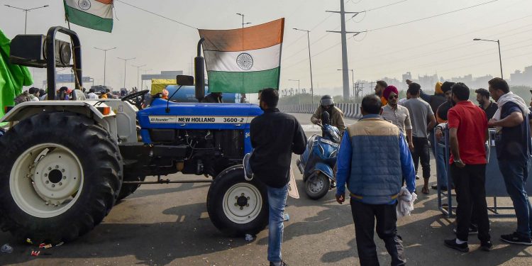 Farmers protest