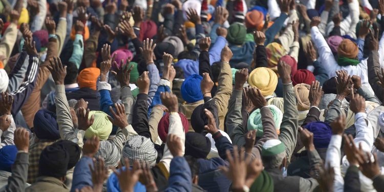 Farmers protest