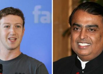 Mukesh Ambani and Mark Zuckerberg