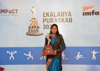 Hockey star Namita Toppo honored ‘Ekalabya Puraskar’