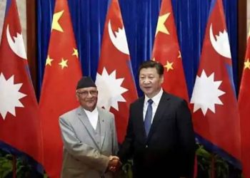 Nepal's PM Oli and Chinese premier Xi Jinping (Representational image)