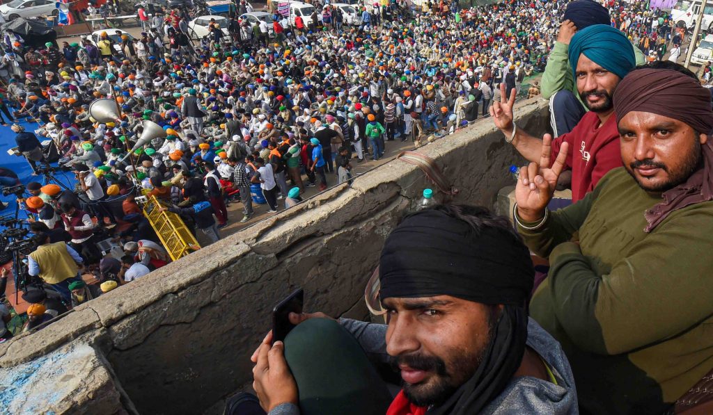 Farmers protest