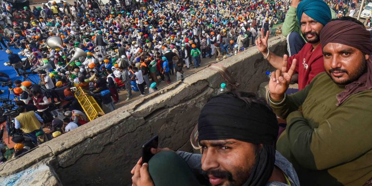 Farmers protest