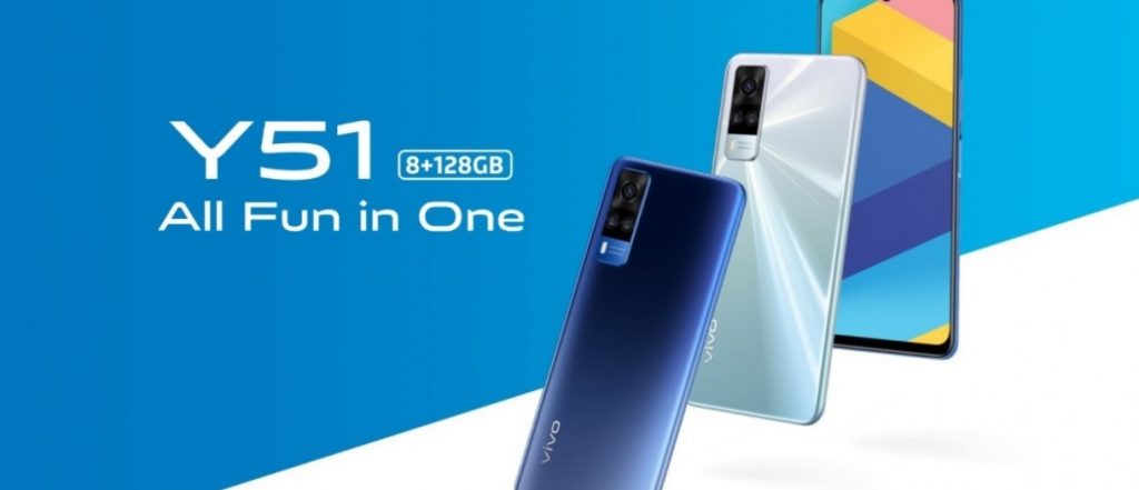 Vivo Y51 with 5000mAh battery, 48MP main sensor launched