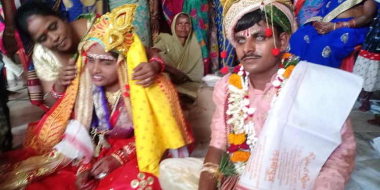 Beating all odds visually-impaired couple ties nuptial knot in Cuttack district