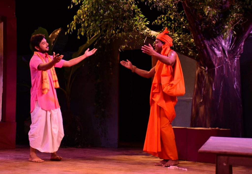 A scene from the Play E Nabaghanara Ghara