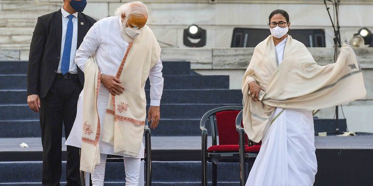 Narendra Modi and Mamata Banerjee