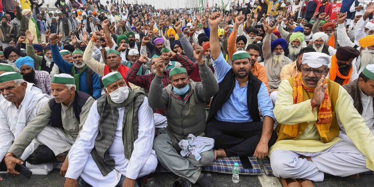 Farmers protest