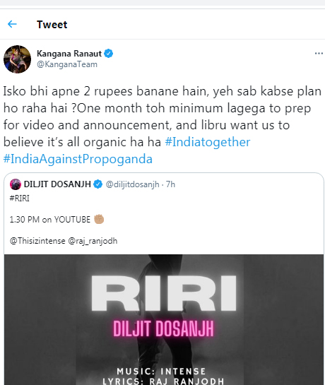 Kangana tweet