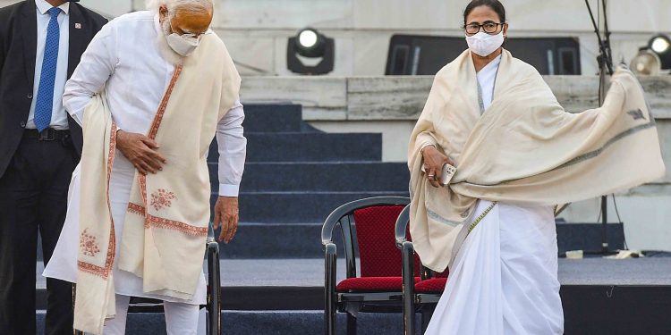 Narendra Modi and Mamata Banerjee