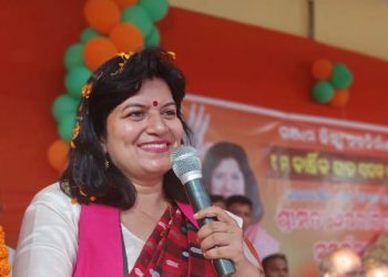 File photo of MP Aparajita Sarangi (PC: Aparajita Sarangi Twitter)