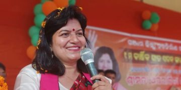 File photo of MP Aparajita Sarangi (PC: Aparajita Sarangi Twitter)
