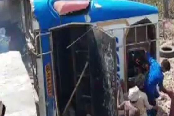 30 passengers injured as bus overturns in Mayurbhanj