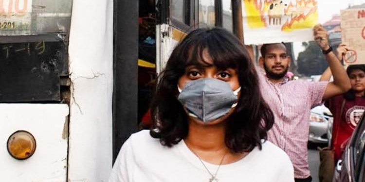 File photo of climate activist Disha Ravi