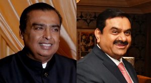 Mukesh Ambani and Gautam Adani
