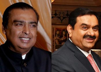 Mukesh Ambani and Gautam Adani