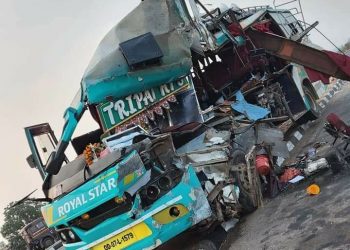 Odisha bus meets road mishap in AP, helper killed, five injured