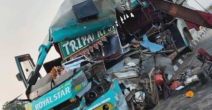 Odisha bus meets road mishap in AP, helper killed, five injured