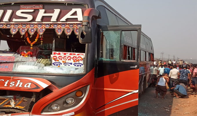 Youth run over by bus; angry people ransack bus, stage road block on NH-55 in Cuttack