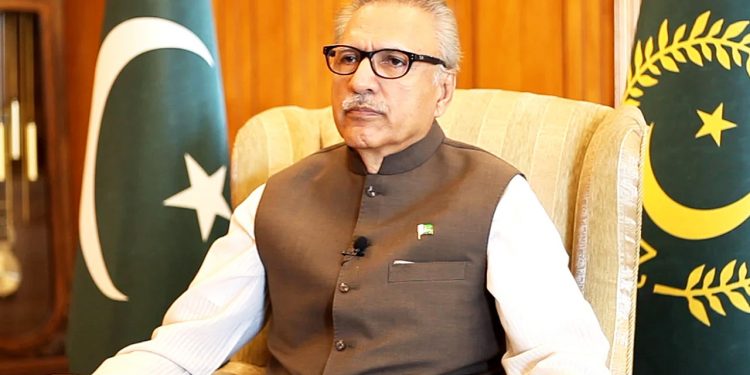 Pakistani President Arif Alvi