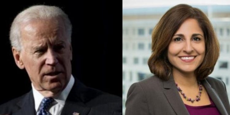 Joe Biden and Neera Tanden.