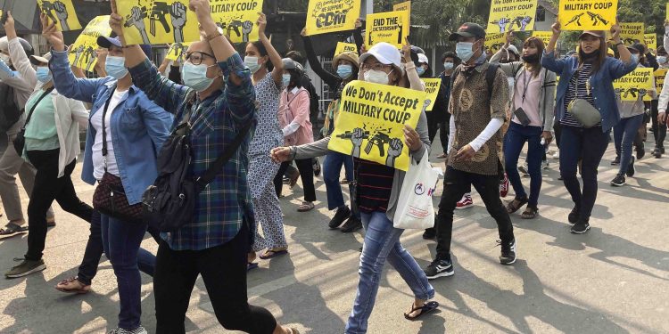 Protests in Myanmar