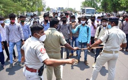 Plus-II students demand cancellation of exams, threaten to gherao Naveen Nivas