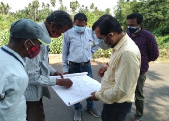 Land survey for Odia University at Satyabadi