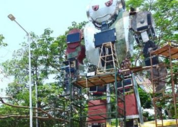 Berhampur ITI shows way in upcycling e-waste materials, erects 29 ft tall structure