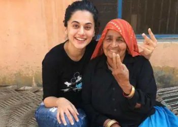 Chandro Tomar with Taapsee Pannu