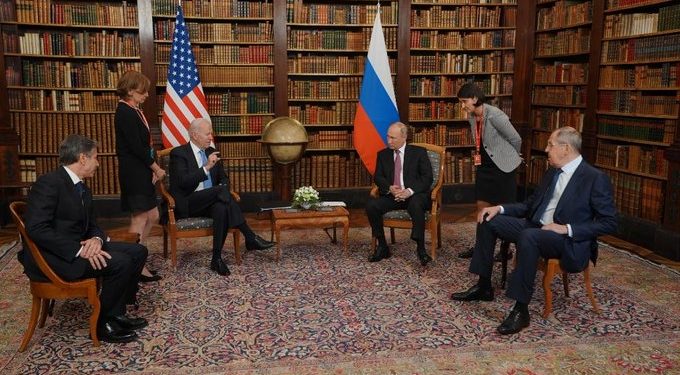 US President Joe Biden meets his Russian counterpart Vladimir Putin in Geneva.(credit: https://twitter.com/WhiteHouse)