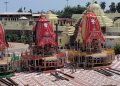 Chariots of Lord Jagannath, Lord Balabhadra and Devi Subhadra 

PIC: Yagneswar Mohanty)