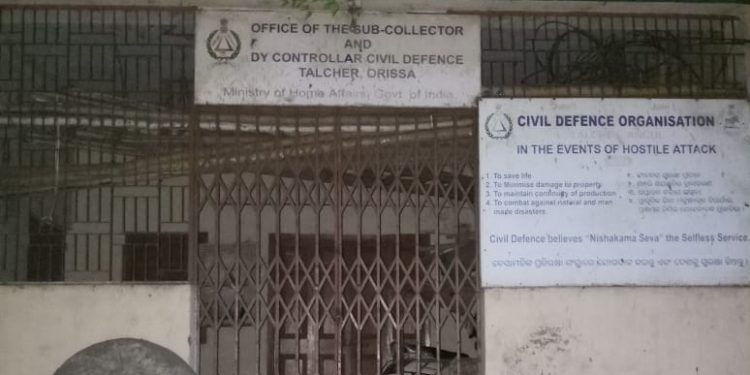 Talcher Civil Defence Organisation office in need of ‘defence’