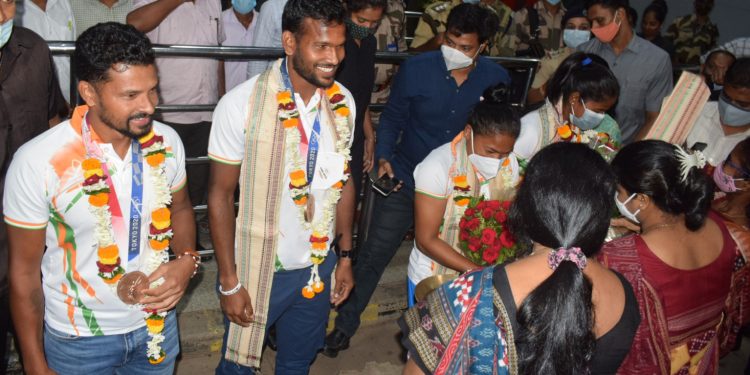 Odisha hockey players