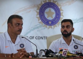 Ravi Shastri and Virat Kohli