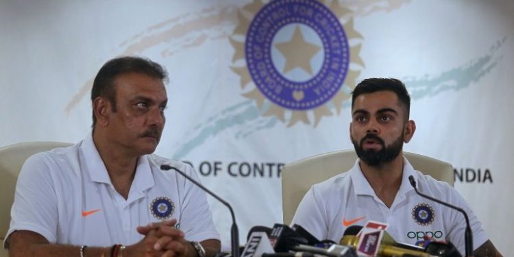 Ravi Shastri and Virat Kohli