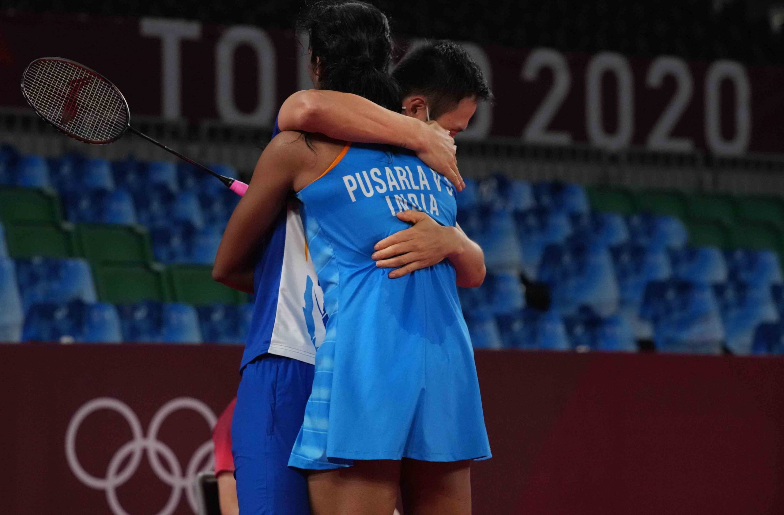 Sindhu and her coach