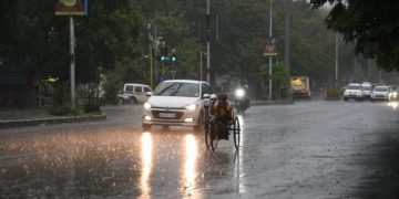Low pressure area in Odisha and rainfall