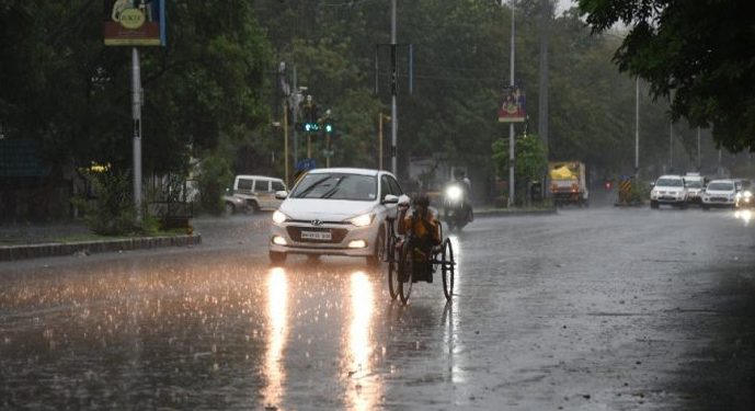 Low pressure area in Odisha and rainfall