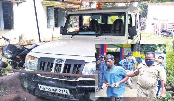 Man drives away with police van in Dhenkanal town, arrested