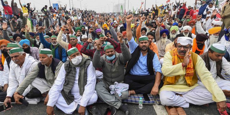 Farmers protest