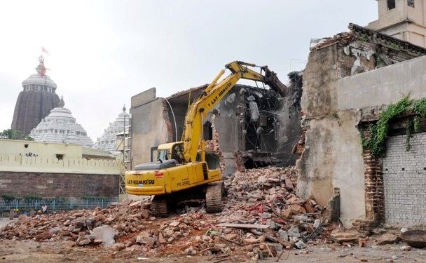 Demolition drive for Jagannath Temple Heritage Corridor resumes 