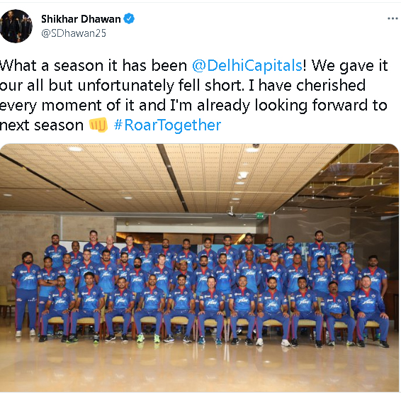 Dhawan tweet