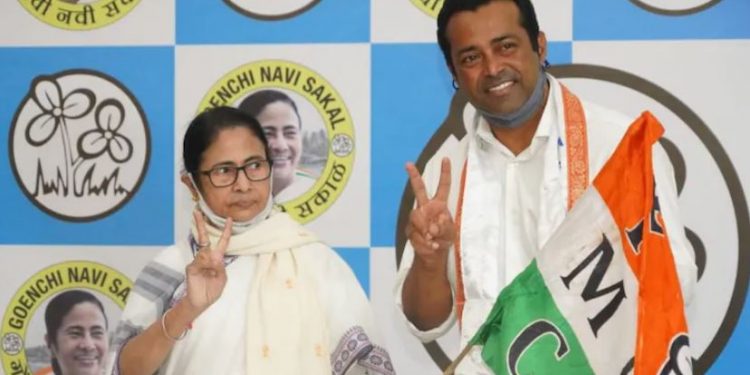 Tennis ace Leander Paes joins Mamata Banerjee’s Trinamool Congress in Goa