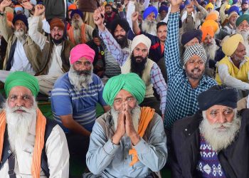 Farmers protest - Grieving families of deceased farmers