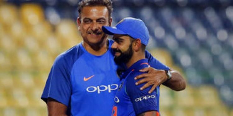 Ravi Shastri and Virat Kohli