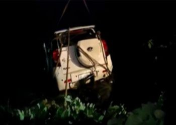 Two youths go missing as car plunges into water