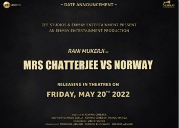 Rani Mukherji's 'Mrs Chatterjee Vs Norway' to release in May 2022