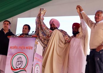 Rahul Gandhi on Sunday announced incumbent Charanjit Singh Channi as Punjab CM.